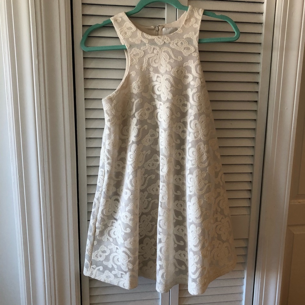 Cream lace bell dress